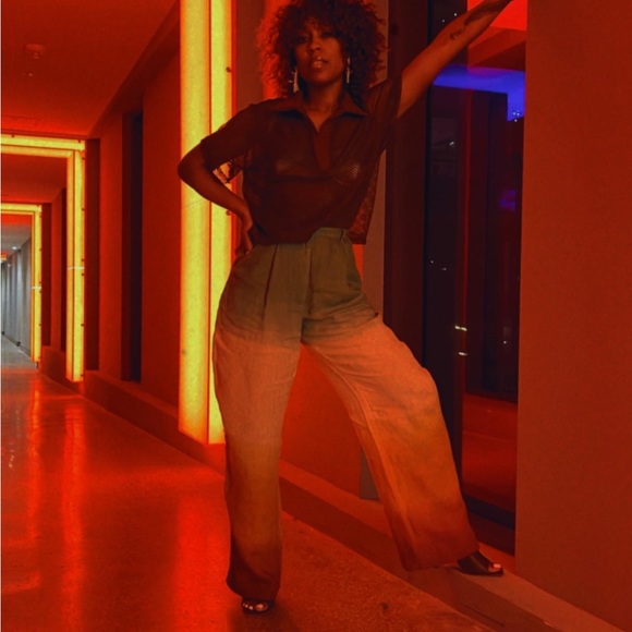 Spice Gradient Rooted Slouched Pant Designed by FeNoel | XS - Picture 5 of 7